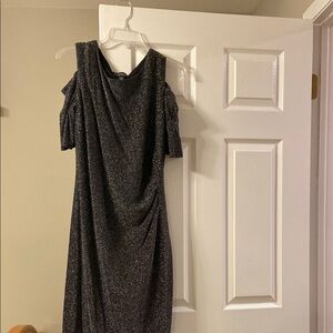 Elegant Black Cold Shoulder Dress